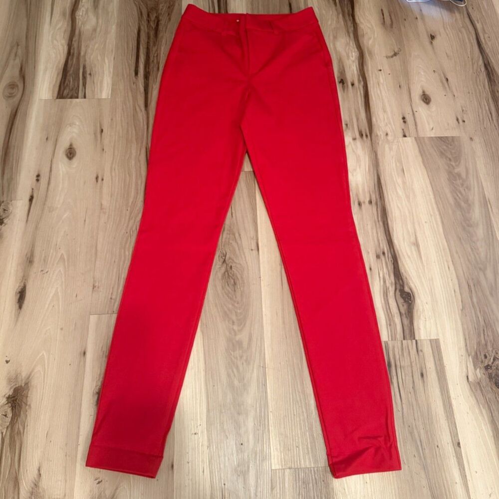 Old Navy 8 Tall Red Pixie High Rise Skinny Ankle Pants